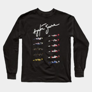Ayrton Senna - All his F1 Cars - signed!˜ Long Sleeve T-Shirt
